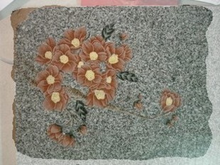 字彫り彫刻の作例写真