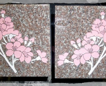 字彫り彫刻の作例写真